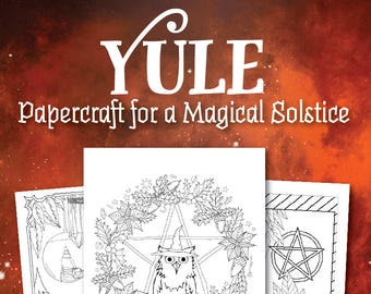 Coloring Book of Shadows: Yule Papercraft for a Magical Solstice