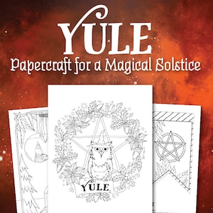 Coloring Book of Shadows: Yule Papercraft for a Magical Solstice