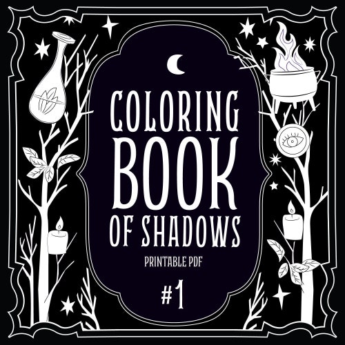 Coloring Book of Shadows original Book in - Etsy