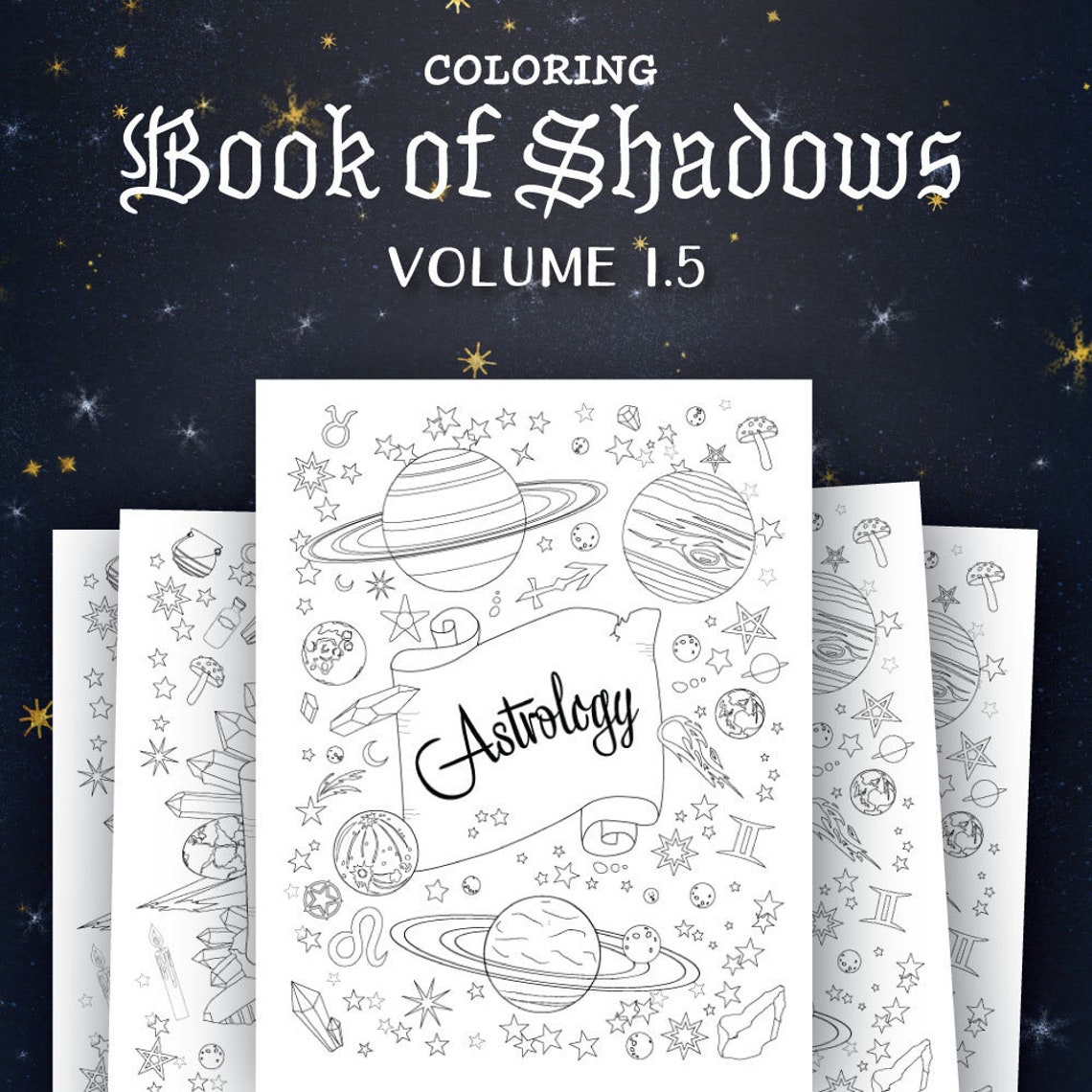 Download Coloring Book of Shadows: Vol. 1.5 Printable PDF Grimoire | Etsy