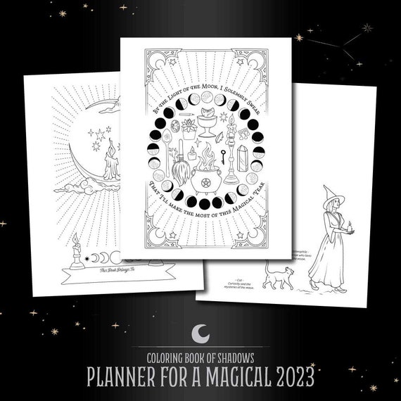 Coloring Book of Shadows: Planner for a Magical 2023 -  Finland