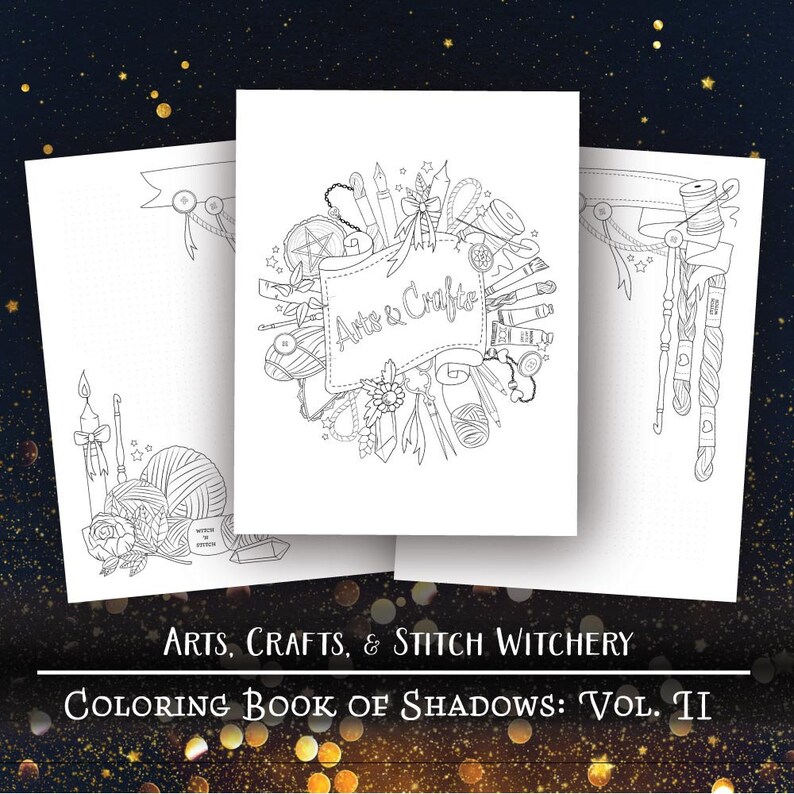 Download Coloring Book of Shadows: Vol. II Printable PDF Grimoire ...