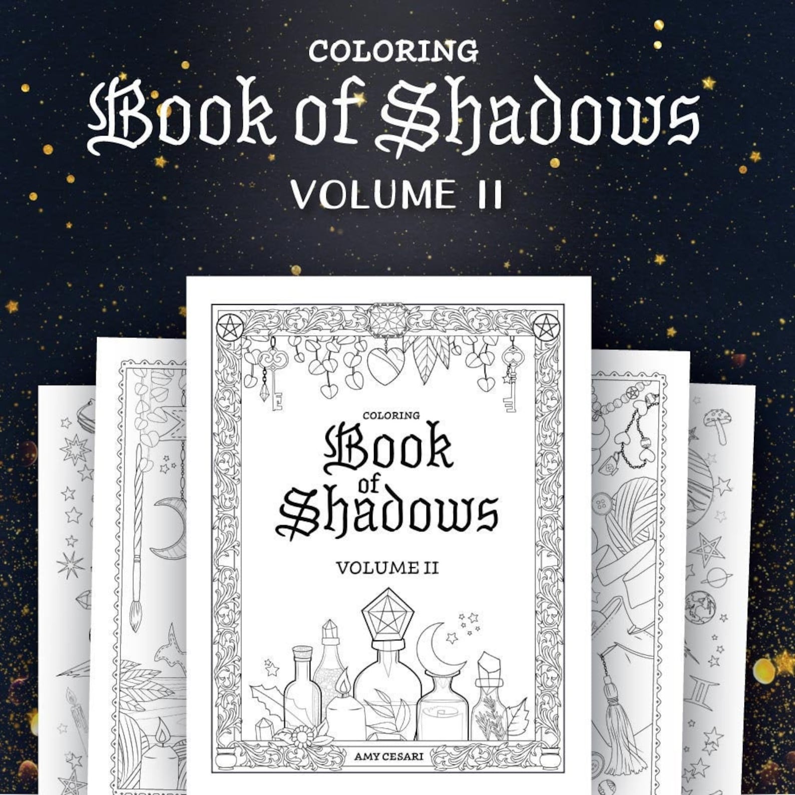 Coloring Book of Shadows Vol. II printable PDF Grimoire Etsy UK