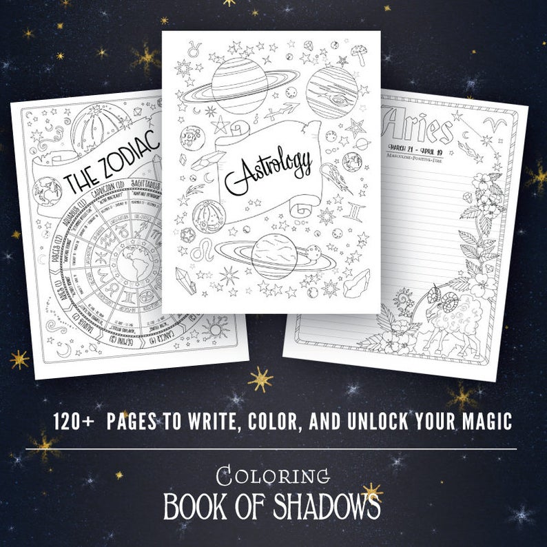Download Coloring Book of Shadows: Vol. 1.5 Printable PDF Grimoire ...