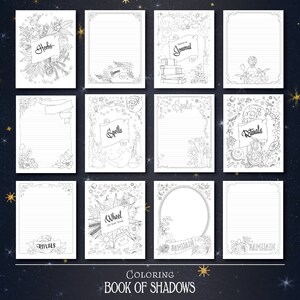 Coloring Book of Shadows: Vol. 1.5 Printable PDF Grimoire image 5