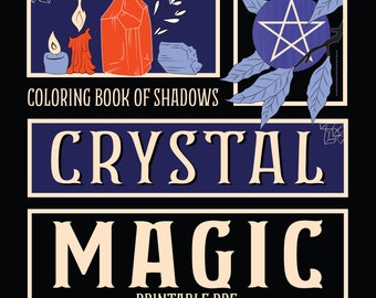 Libro para colorear de las sombras: La magia del cristal PDF