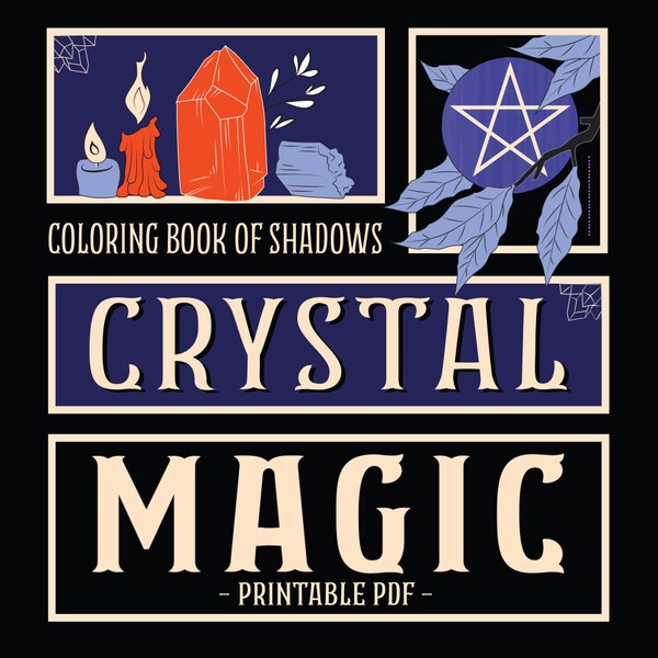 Le livre à colorier des ombres : Crystal Magic PDF