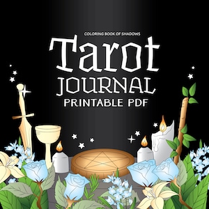 Coloring Book of Shadows: Tarot Journal