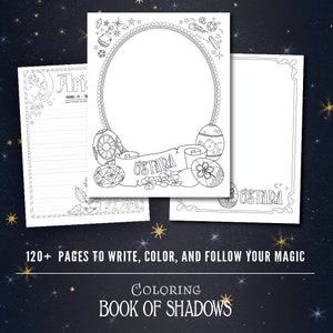 Coloring Book of Shadows: Vol. 1.5 Printable PDF Grimoire image 6