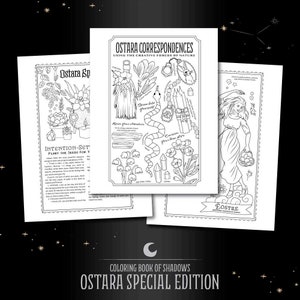 Coloring Book of Shadows: Ostara Special Edition Printable PDF - Etsy