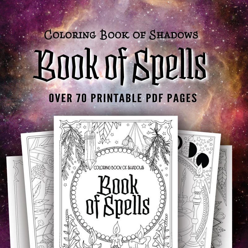 Book Of Spells Crafting Printables Kit, Craft Kits, Junk Journal Printable,  White Witch Journal, Magic Junk Journal, Supplies Kit- 002249