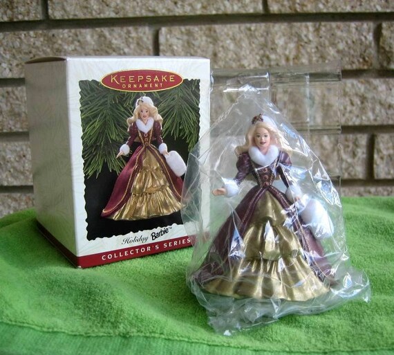 hallmark keepsake ornament holiday barbie collector's series