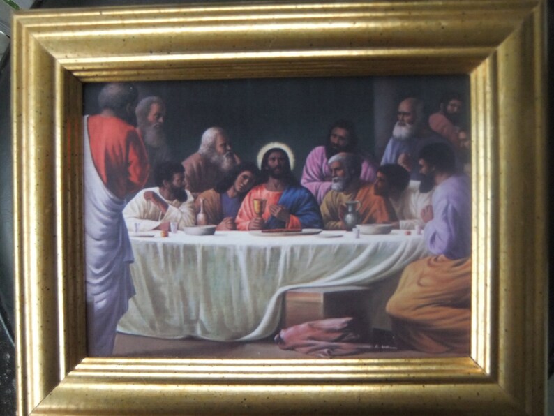 Black Jesus at the Last Supper per Leonardo Da Vinci Etsy