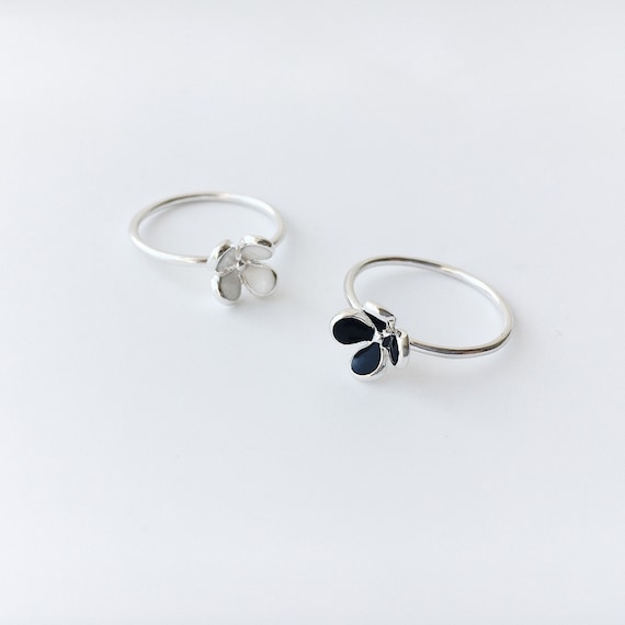 Flower enamel sale ring