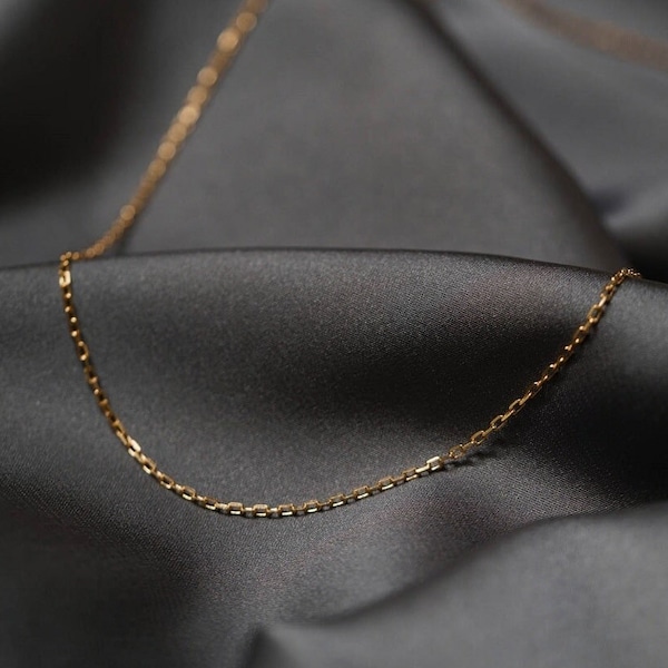Basic chain Silver chain Gold chain Simple chain Chain for pendant Basic necklace Gold necklace Silver necklace Simple necklace