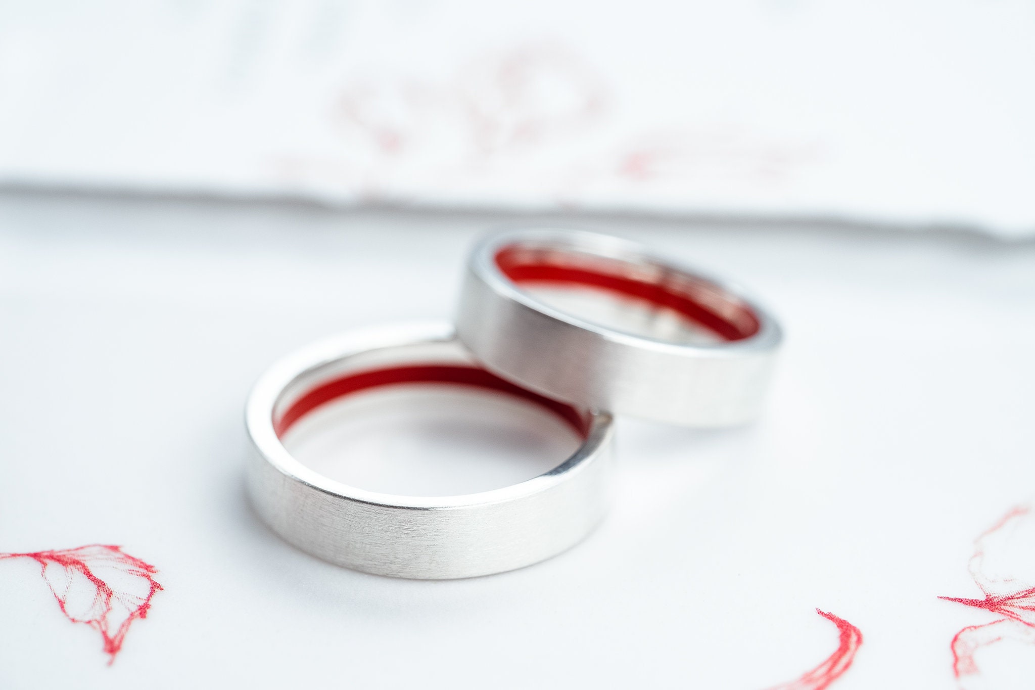 silver string ring with top loop | Rings by Antonella Giomarelli
