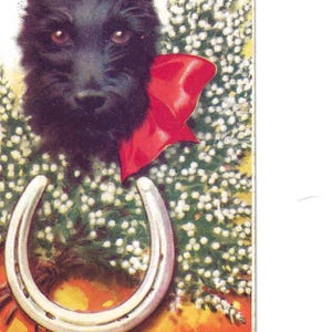 Paire de cartes postales signées Scotty Dog, v. 1930