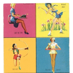 Tarjeta de mutoscopio multivista, c. 1940