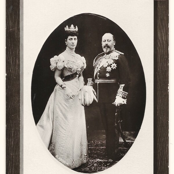 Mourning Photo Postcard for King Edward VII, 1910