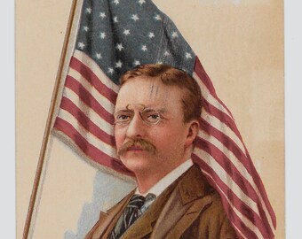 RÉSERVÉ À SALLY - Carte postale de Teddy Roosevelt, v. 1910