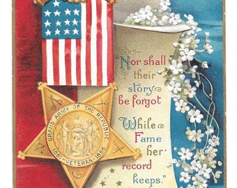 Cartolina del Memorial Day del record di Clapsaddle Fame, c. 1910