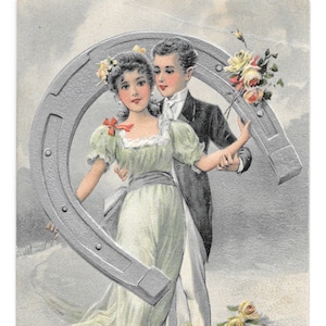 PFB Glückliches Paar Postkarte, c. Um 1910