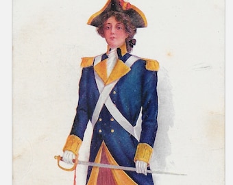 Carte Postale Fille militaire Charles Twelvetrees, 1908