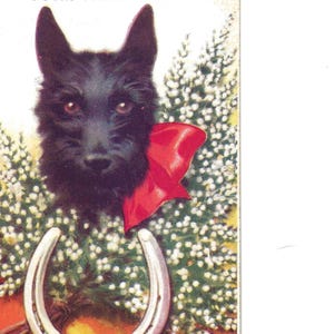 Paar Künstler-signierte Scotty Dog Postkarten, c. um 1930