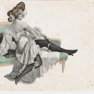 Lot De 30 Cartes Postales Vintage Signées LASSALVY - Humour Érotique - Occasion