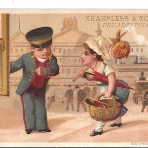 RISERVATO A LEE - Carta commerciale Little Shopper Dry Goods, c. 1880