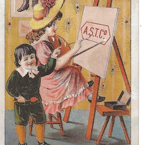 Kleiner Maler Handwerkskarte, c.  Um 1880