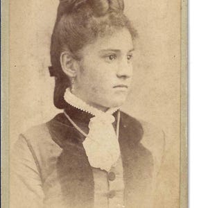 Fancy Hair Style Lady CDV, c. 1880