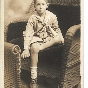 Atlantic City Boy Photo Postcard, c. 1920