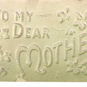 Postal de la Madre con relieve profundo, 1908