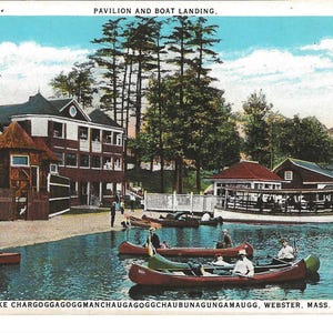 Massachusetts See mit erstaunlicher Name Foto-Postkarte, c. Um 1910