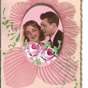 Cartolina romantica olandese multimediale, c. 1940