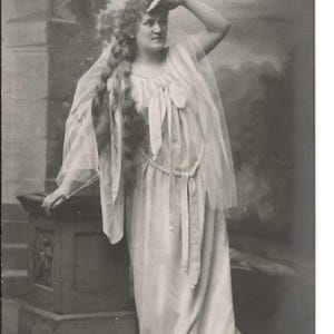 Carte postale autrichienne à la recherche de Dame, v. 1910