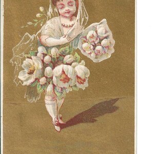 RESERVADO PARA MANUELA - Cartão de Comércio da Rose Girl, 1879