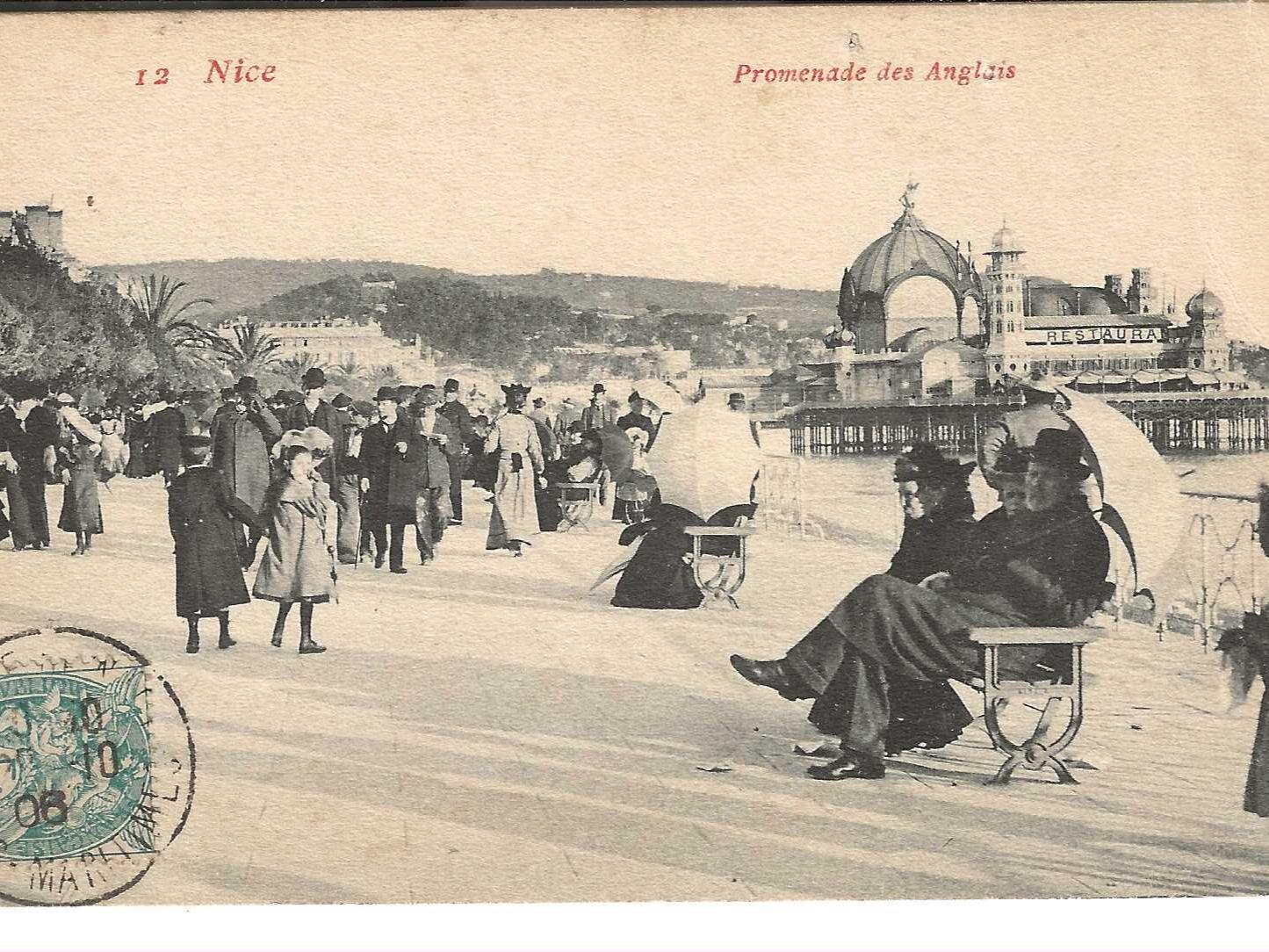 Promenade Des Anglais, Nice, France Photo Postcard, 1908 - Etsy