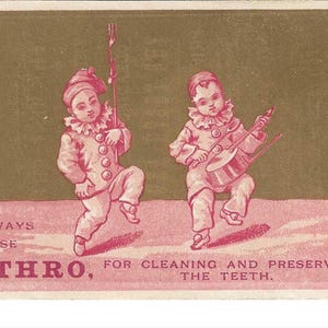 RESERVIERT FÜR IGUACEL - Musikalische Pierrots Zahnpasta Trade Card, c. Um 1880