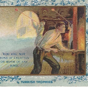 Glassblower Fortune Telling Cigarette Card, c. 1880