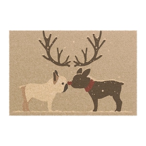 Christmas French Bulldog Doormat