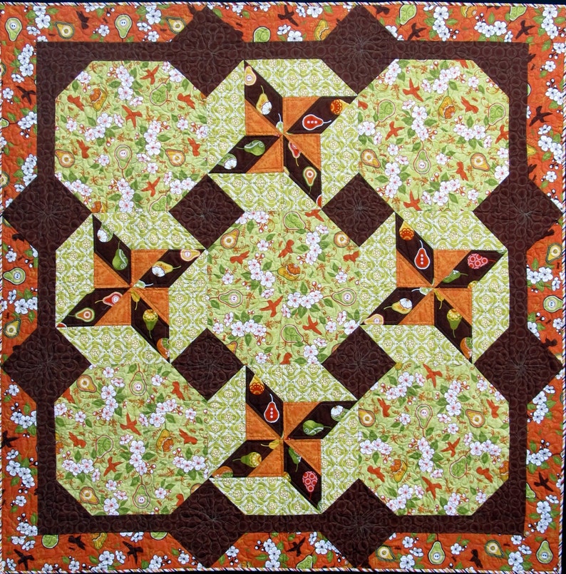 Focus on the Pinwheels Quilt Pattern image 1
