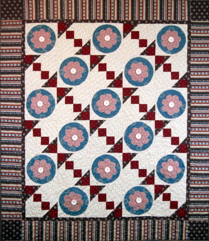 Pioneer Posies PDF Quilt Pattern Uncle Paul's Quilting Company Riley Blake Designs image 1
