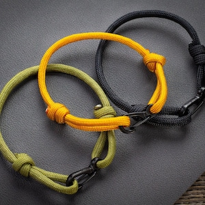 Adjustable Minimalist Paracord Rope Bracelet | Rock Climbing Bracelet | Choose From Our 50+ Color Options