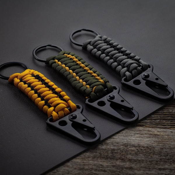 Clip pour carabine en paracorde cousu | Porte-clés tactique EDC HK Hook