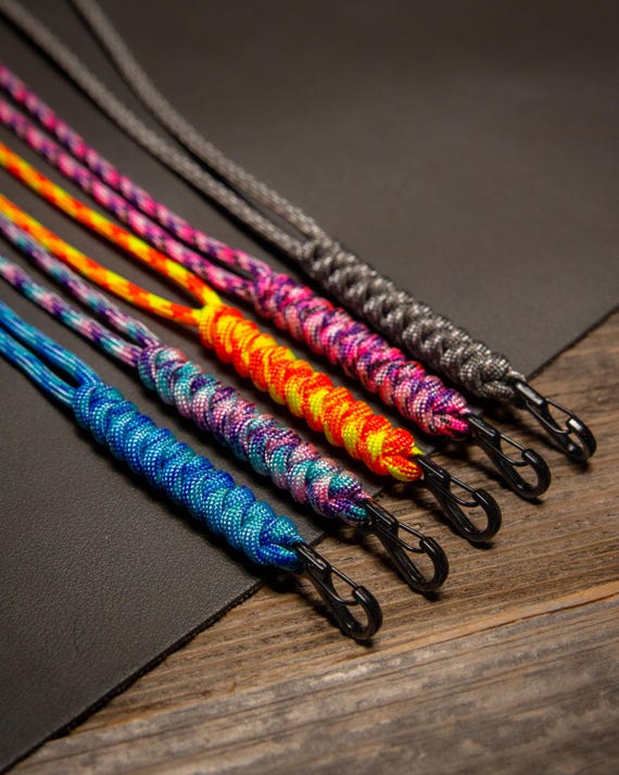 Paracord ID Lanyard with Metal Carabiner Clip and Safety Breakaway | 50+ Color Options!