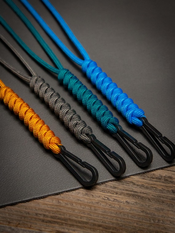 MRI Safe Paracord ID Lanyard: Non-Ferrous Plastic Clip, Breakaway Clasp