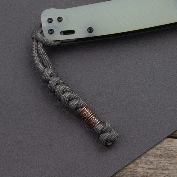 Knife Lanyard Paracord Tibetan Copper Beads EDC - Etsy