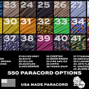 Ti Titanium Bead Paracord EDC Knife Lanyard Choose Between 550 or 275 Paracord image 7